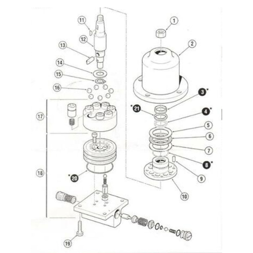 Hydraulic Helm Seal Kit, H-50 Series Hydraulic Helms Replaces kit HS-05