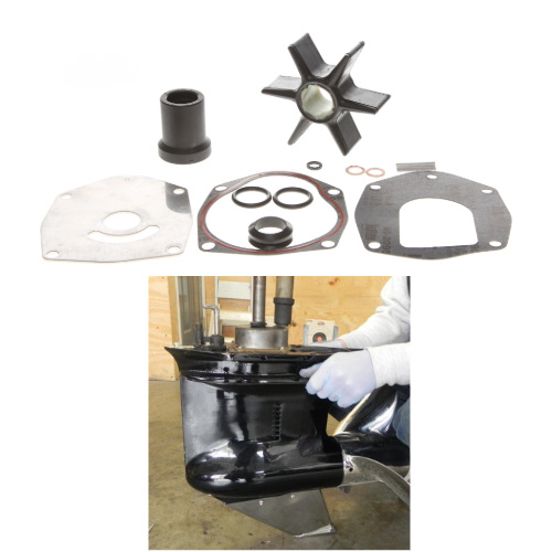 REPLACEMENTKITS.COM Water Pump Impeller Kit Compatible with Mercruiser Alpha One Gen II & Mercury Outboards 100-250 HP 4 Strokes (Replaces 47-8M0100527)