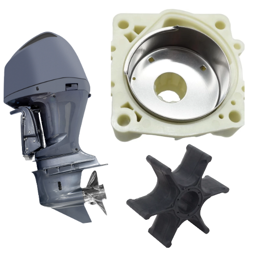 REPLACEMENTKITS.COM Water Pump Impeller Kit Compatible with Yamaha Outboards Some Models (Replaces 61A-W0078-A2 & A3 with HOUSING)